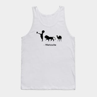 Three Metamorphoses: Camel, Lion, Child Tank Top